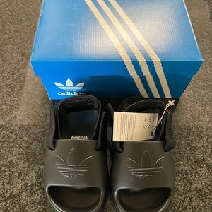 Adidas Black Slides with Box